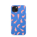 Electric Blue Axolotls iPhone 13 Case