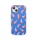 Electric Blue Axolotls iPhone 15 Case