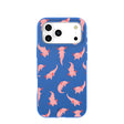 Electric Blue Axolotls iPhone 17 Pro Max Case