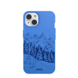 Electric Blue Backcountry Ski iPhone 14 Case