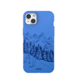 Electric Blue Backcountry Ski iPhone 15 Plus Case