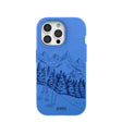Electric Blue Backcountry Ski iPhone 15 Pro Case