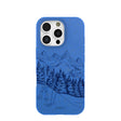Electric Blue Backcountry Ski iPhone 16 Pro Case