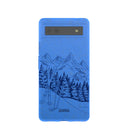 Electric Blue Backcountry Ski Google Pixel 6a Case