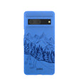 Electric Blue Backcountry Ski Google Pixel 7 Case