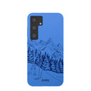 Electric Blue Backcountry Ski Samsung Galaxy S24 Case
