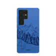 Electric Blue Backcountry Ski Samsung Galaxy S25 Ultra Case