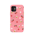 Bubblegum Pink Bees n Berries iPhone 12 Mini Case