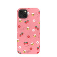 Bubblegum Pink Bees n Berries iPhone 13 Case