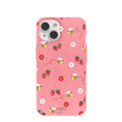 Bubblegum Pink Bees n Berries iPhone 14 Case