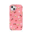 Bubblegum Pink Bees n Berries iPhone 15 Case