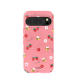 Bubblegum Pink Bees n Berries Google Pixel 10/10 Pro Case