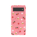 Bubblegum Pink Bees n Berries Google Pixel 6 Case