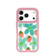 Clear Berry Belle iPhone 17 Pro Case With Petal Pink Ridge (MagSafe included)