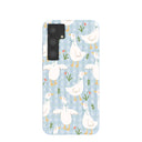 Powder Blue Blooming Quackers Samsung Galaxy S24+(Plus) Case