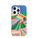 Electric Blue Bloomstatic iPhone 16 Pro Case