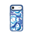 Clear Blue Chrome iPhone Air Case With True Blue Ridge (MagSafe included)