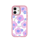 Clear Blush Bloom iPhone 17 Case With Petal Pink Ridge (MagSafe included)