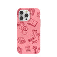 Bubblegum Pink Book Club iPhone 14 Pro Max Case