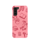 Bubblegum Pink Book Club Samsung Galaxy S21 Case
