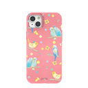 Bubblegum Pink Budgie Daydream iPhone 15 Plus Case
