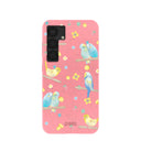 Bubblegum Pink Budgie Daydream Samsung Galaxy S25 Case