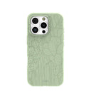 Sage Green Cacti iPhone 16 Pro Case