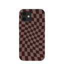 Chocolate Brown Cafe Check iPhone 12/ iPhone 12 Pro Case