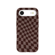 Chocolate Brown Cafe Check iPhone Air Case