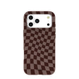 Chocolate Brown Cafe Check iPhone 17 Pro Max Case
