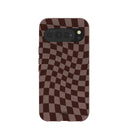 Chocolate Brown Cafe Check Google Pixel 10 Pro XL Case