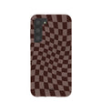 Chocolate Brown Cafe Check Samsung Galaxy S23+(Plus) Case