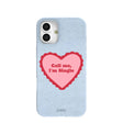 Powder Blue Call Me iPhone 16 Plus Case