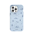 Powder Blue Camp Nights iPhone 14 Pro Case
