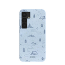 Powder Blue Camp Nights Samsung Galaxy S25 Case