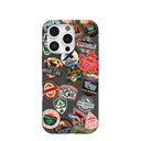 Black Canadian Stickers iPhone 16 Pro Case