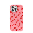 Bubblegum Pink Candy Cane Chaos iPhone 15 Pro Max Case