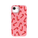Bubblegum Pink Candy Cane Chaos iPhone 16e/17e Case