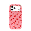 Bubblegum Pink Candy Cane Chaos iPhone 17 Pro Max Case