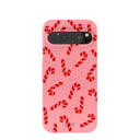 Bubblegum Pink Candy Cane Chaos Google Pixel 9 Pro XL Case