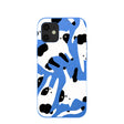 Electric Blue Cat Cow iPhone 12 Mini Case