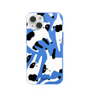 Electric Blue Cat Cow iPhone 14 Case