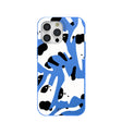 Electric Blue Cat Cow iPhone 15 Pro Max Case