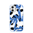 Electric Blue Cat Cow iPhone 16 Case