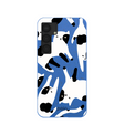 Electric Blue Cat Cow Samsung Galaxy S25 Case