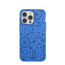 Electric Blue Changing Gears iPhone 14 Pro Max Case