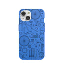 Electric Blue Changing Gears iPhone 14 Case
