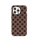 Chocolate Brown Cocoa Sprinkle iPhone 14 Pro Case