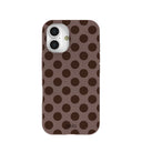 Chocolate Brown Cocoa Sprinkle iPhone 16 Case