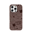 Chocolate Brown Coffee Club iPhone 16 Pro Case